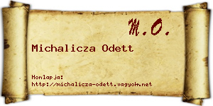 Michalicza Odett névjegykártya